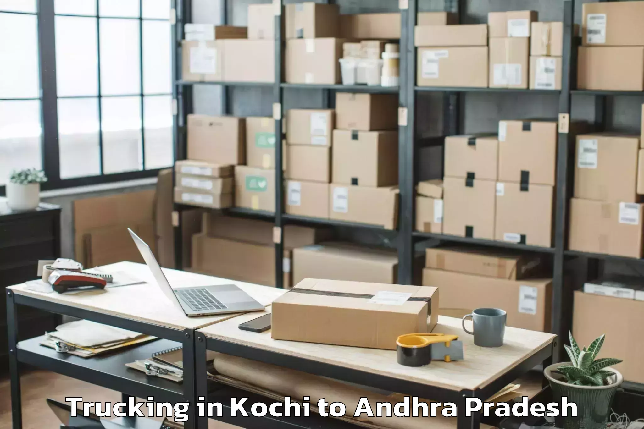 Book Kochi to Undrajavaram Trucking